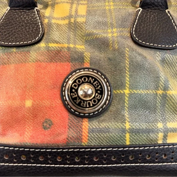 Dooney & Bourke Madras Plaid 
Ladybug Satchel - Picture 6 of 15